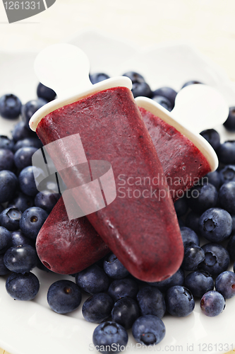 Image of blueberry ice cream