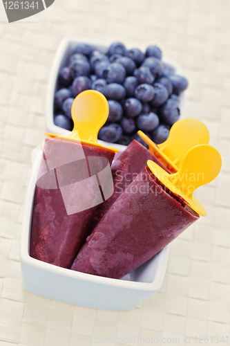 Image of blueberry ice cream