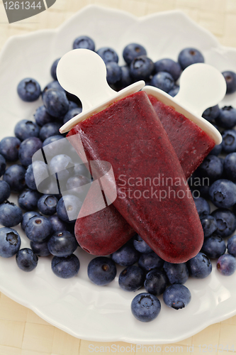 Image of blueberry ice cream