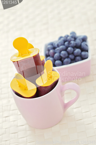 Image of blueberry ice cream