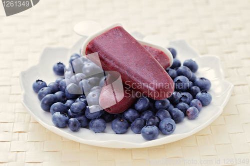 Image of blueberry ice cream