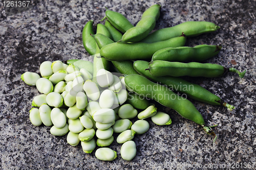 Image of fresh broad beans