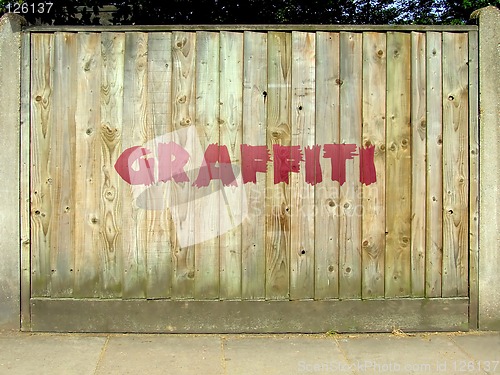 Image of Graffiti fence