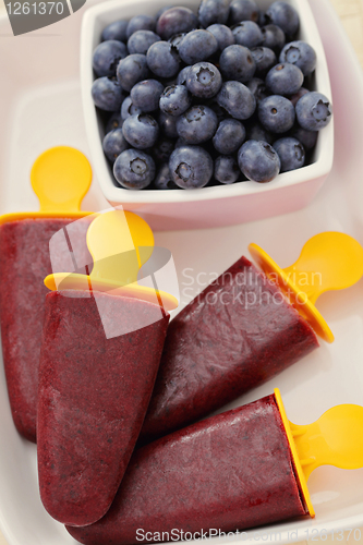 Image of blueberry ice cream