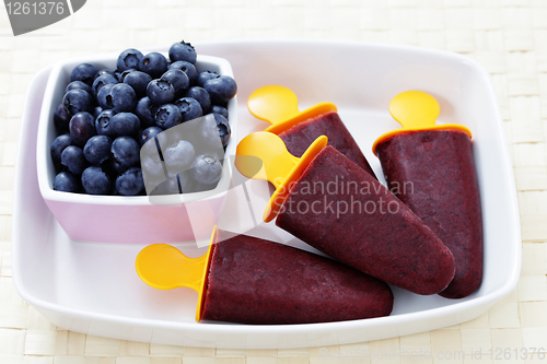 Image of blueberry ice cream