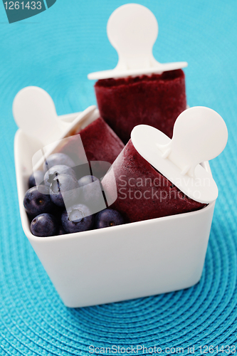 Image of blueberry ice cream