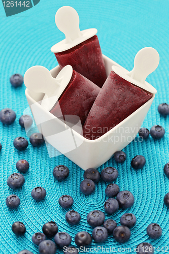 Image of blueberry ice cream