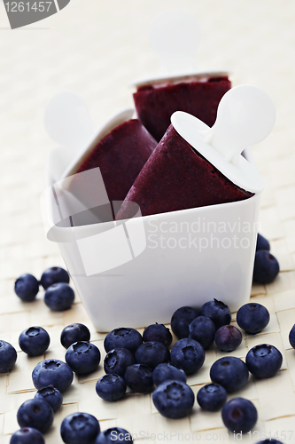 Image of blueberry ice cream