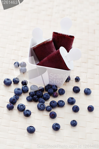 Image of blueberry ice cream