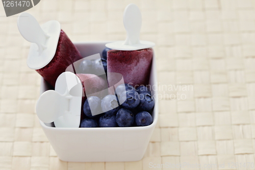 Image of blueberry ice cream
