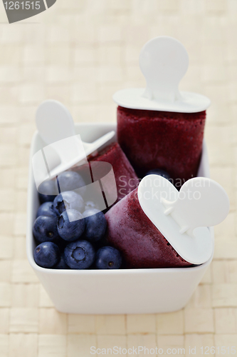 Image of blueberry ice cream
