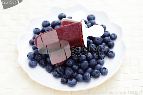 Image of blueberry ice cream