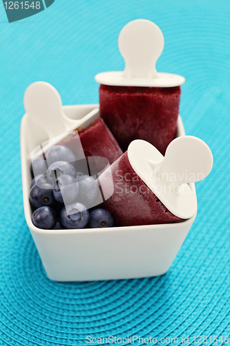 Image of blueberry ice cream
