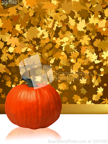 Image of Composition for Thanksgiving invitation. EPS 8
