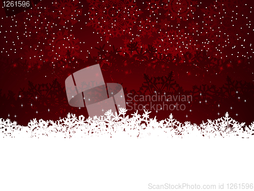 Image of Winter background with many snowflakes. EPS 8