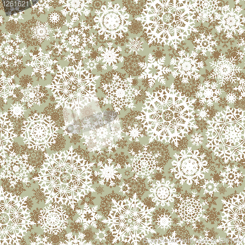 Image of Christmas seamless pattern snowflake. EPS 8