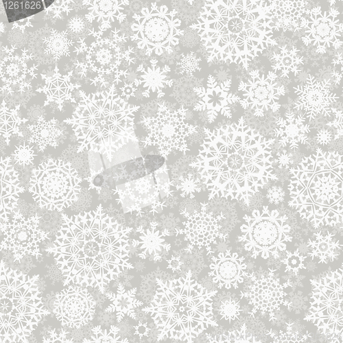 Image of Christmas seamless pattern snowflake. EPS 8