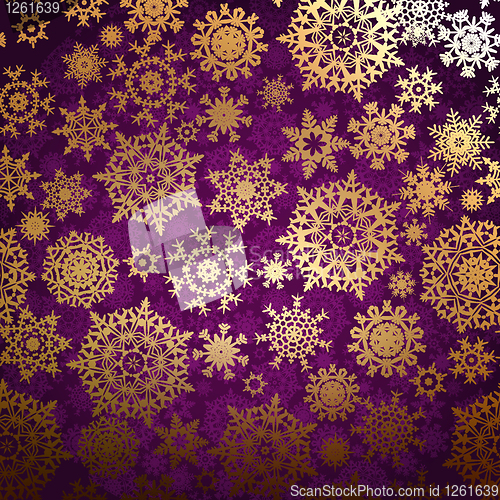 Image of Christmas pattern snowflake background. EPS 8