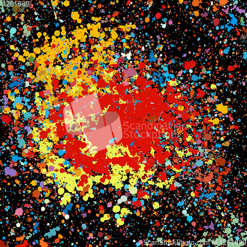 Image of Grunge colorful splashing. EPS 8