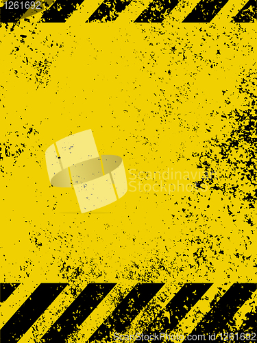 Image of A grungy and worn hazard stripes texture. EPS 8