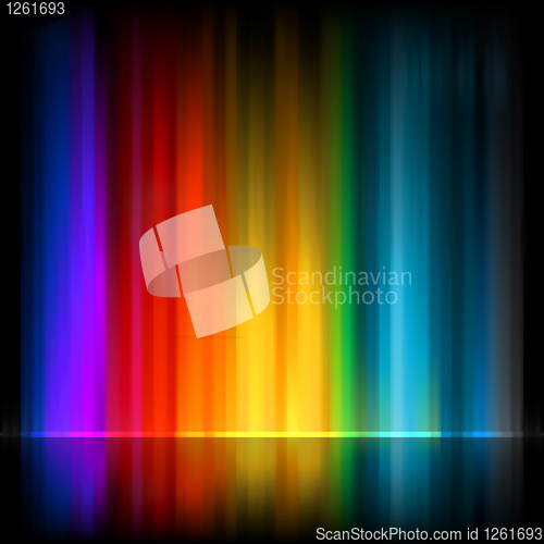 Image of  Aurora Borealis. Colorful abstract. EPS 8