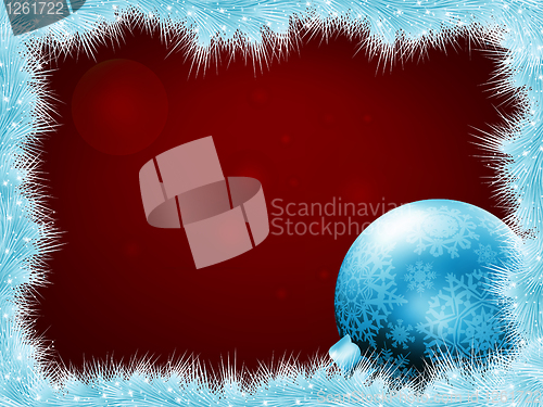 Image of Christmas balls at the xmas glow background. EPS 8