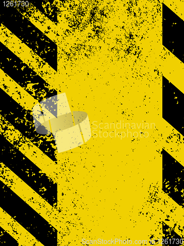 Image of A grungy and worn hazard stripes texture. EPS 8