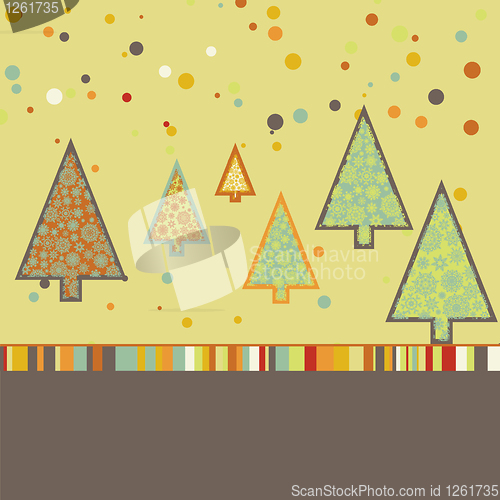 Image of Beautiful Christmas tree illustration. EPS 8