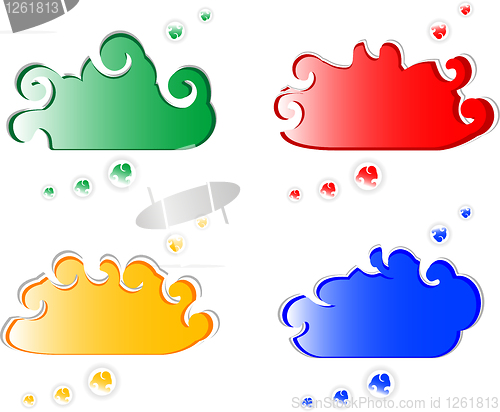 Image of Paper cloud bubble for speech