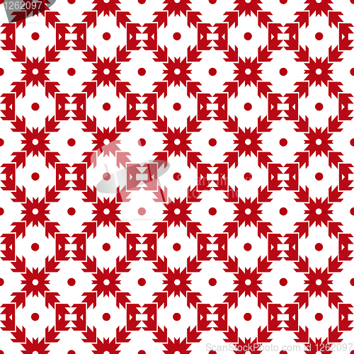 Image of seamless dots and checkered pattern 