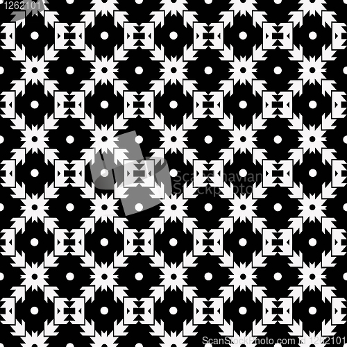 Image of seamless dots and checkered pattern 