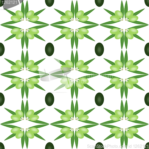Image of  seamless olive pattern