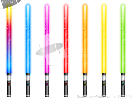 Image of Lightsaber In Seven Different Colors