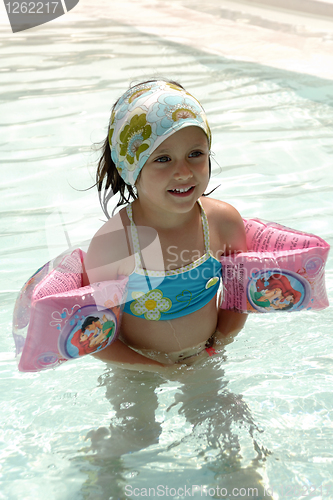 Image of Happy child in pool