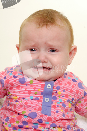 Image of Sad crying baby