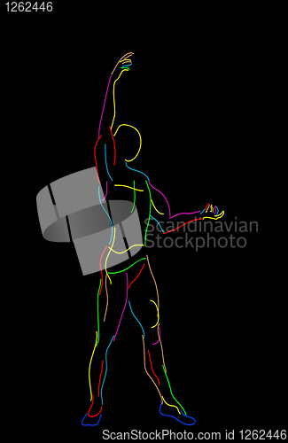 Image of Stylized ballet dancer