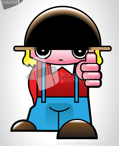 Image of Illustration of boy character