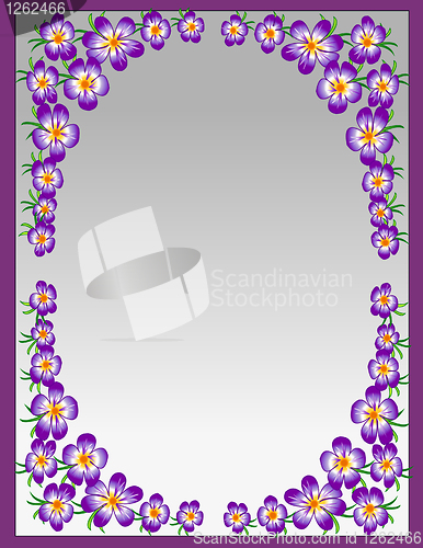 Image of Decorative flowers in a frame