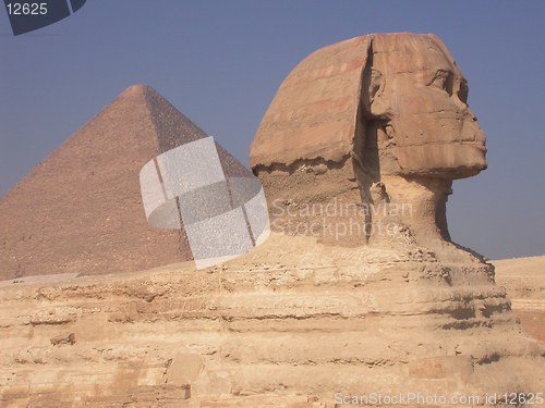 Image of Sphinx and Pyramid