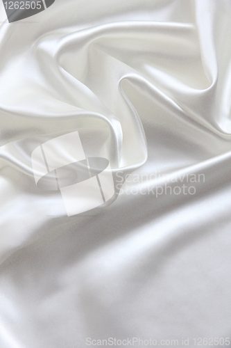 Image of Smooth elegant white silk as wedding background 