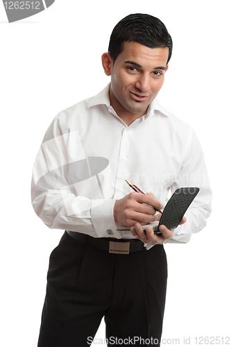 Image of Waiter or businessman