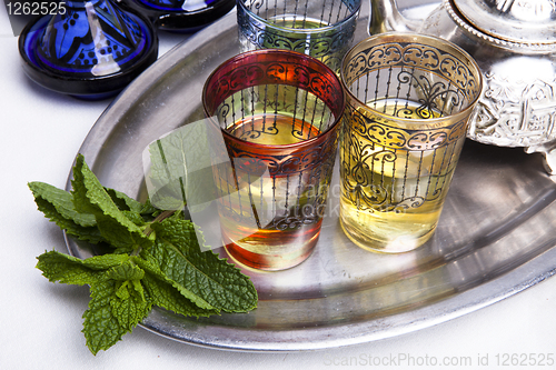 Image of Traditional Moroccan mint tea 