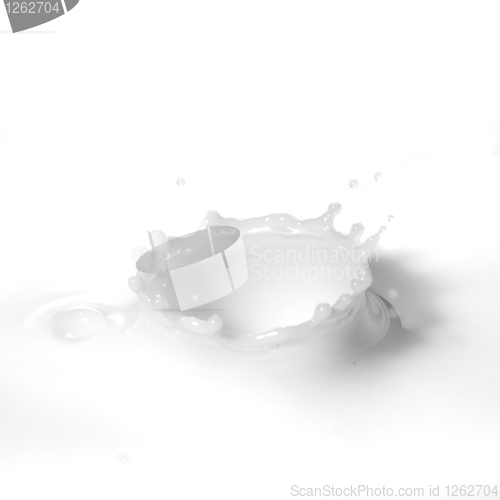 Image of Milk splash isolated on white