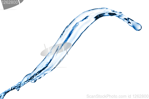 Image of water splash isolated on white