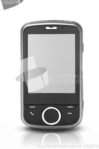 Image of pda with touch screen isolated on white
