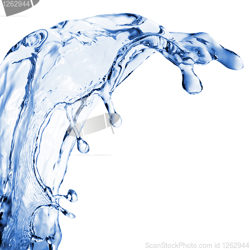 Image of abstract water splash isolated on white