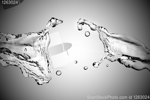 Image of perfect water splash