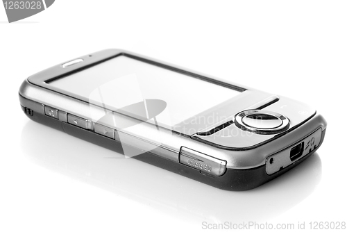 Image of pda with touch screen isolated on white