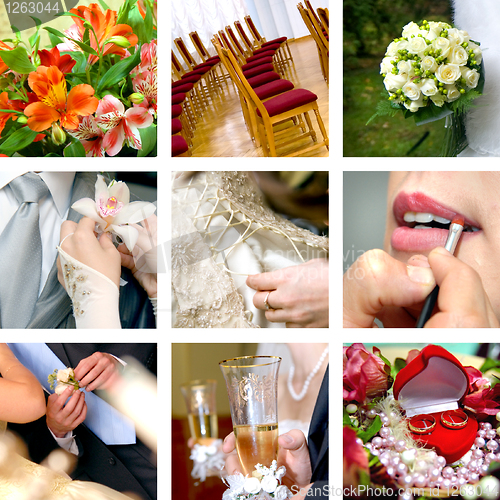 Image of color wedding photos