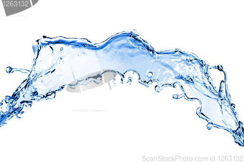 Image of water splash isolated on white